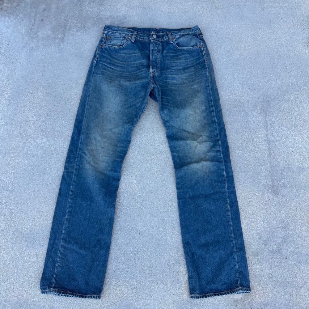 Levi's 501 Original Fit Men Jeans Medium Wash Straight Leg Denim 34x34